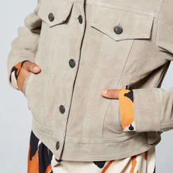 A.S.98 Jacken-LEADERJACKEN JASON GRIGIO CHIARO